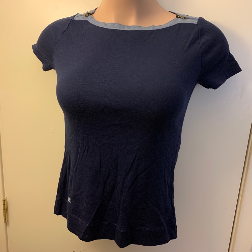 Women’s Ralph Lauren Zipper Shoulder Detail Top. Size Medium.